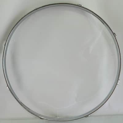 Ludwig 15" COB BRASS 60s Triple-Flange Snare Drum Chrome Resonant Rim/Hoop 8-Lug image 7