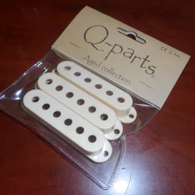 Q-Parts Aged Collection Vintage Style Strat Nylon Pickup Covers (3), #G352