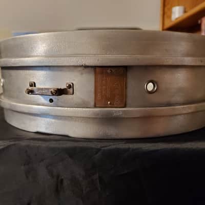 Slingerland Geisler Snare Drum 4.5x14 1920s - Cast Aluminum image 13