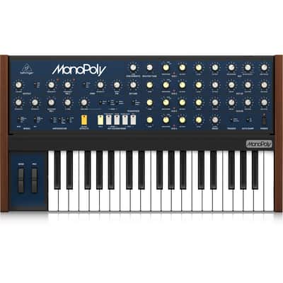Behringer MonoPoly Analog 4-Voice Polyphonic Synthesizer