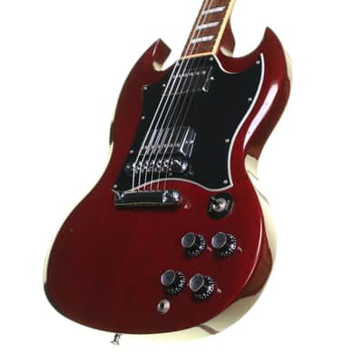 Gibson SG Standard Electric Guitar, Cherry Red with Hard Case image 7