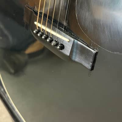 Sigma by Martin & Co DM-4B Acoustic Guitar - Black image 4