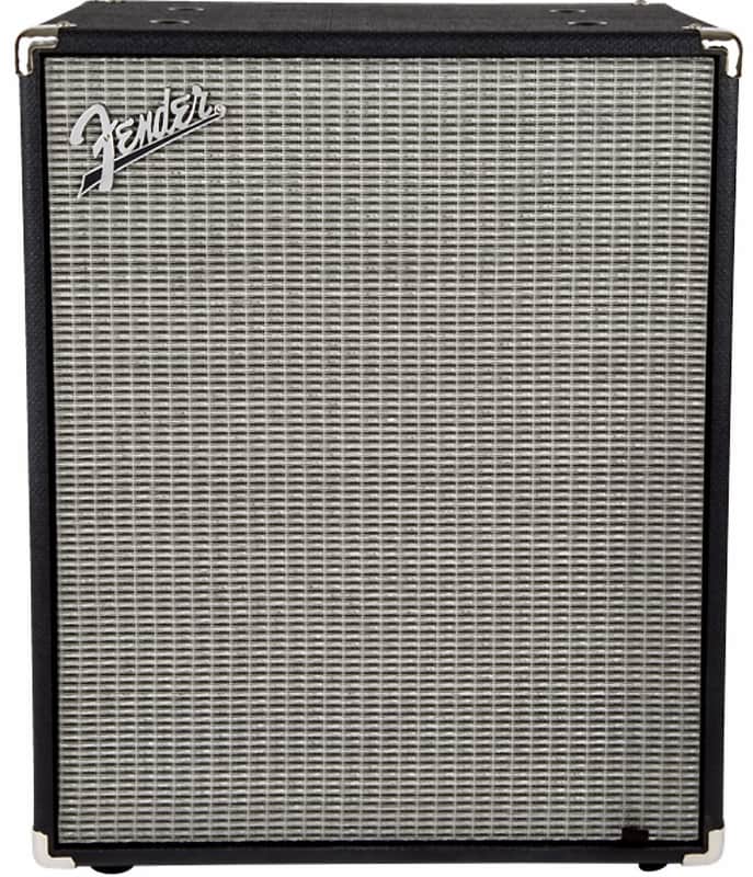Fender Rumble™ 210 Cabinet, Black and Silver image 1