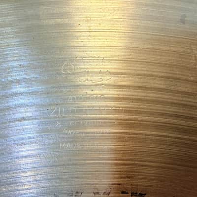Zildjian A Avedis 21" Ride Cymbal Made in USA Classic A Zildjian Cymbal 1970's-1980's image 3