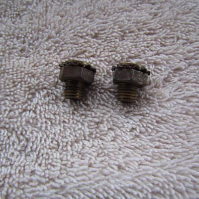 Gibson Adjustable Bridge Saddle Screw Anchors Set Of 2 From the 60's Original Vintage Parts image 2