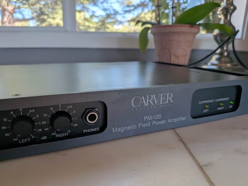 Carver PM 120 Magnetic Field Amp - Black image 1