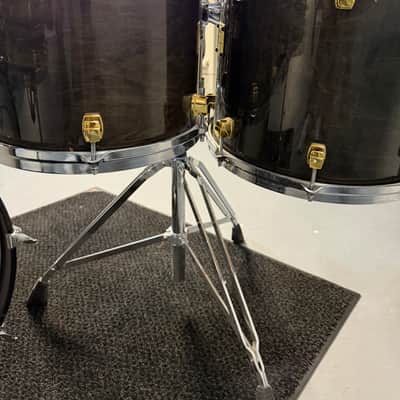 Yamaha Maple custom Mid 90’s - MAPLE CUSTOM TRANSPARENT BLACK WITH GOLD HARDWARE image 6