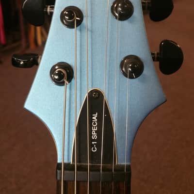 Schecter C-1 Special Diamond Series Satin Metallic Blue W/Gig bag image 9