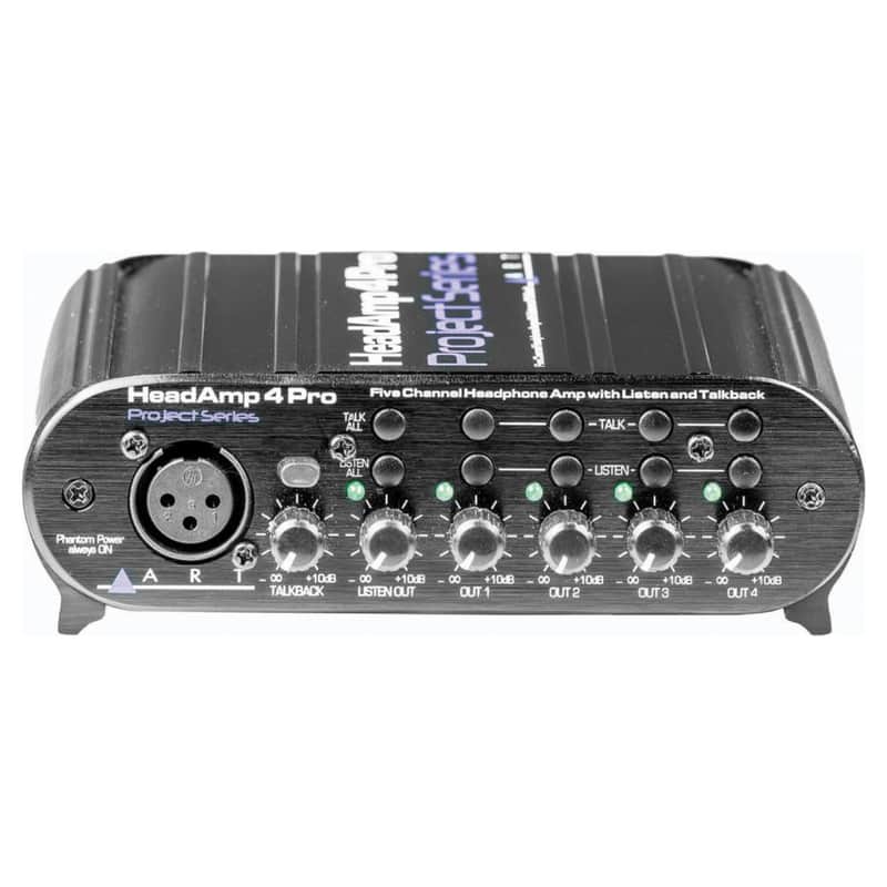 ART Headamp 4 Pro 5 Channel Headphone Amplifier with Talkback image 1