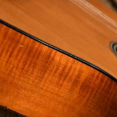 Vintage German Parlor Guitar, 1950's, video included image 8