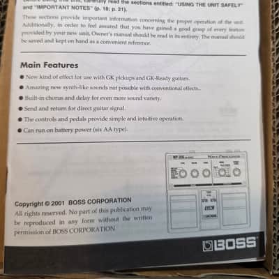 Boss WP-20G GK Effect Wave Processor image 10