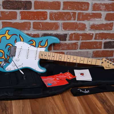 Fender Limited Edition Tyler The Creator Signature Stratocaster Golf Le Fleur Artwork 2019 w/Gigbag image 2