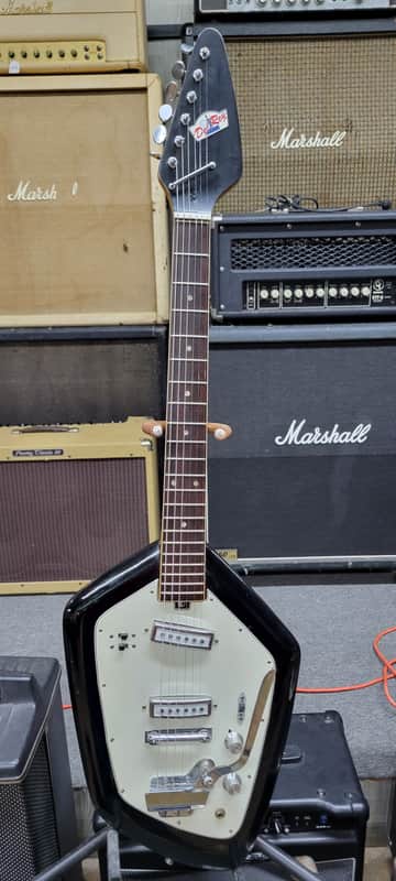 1960's Teisco Del Ray EV-2T Californian electric guitar, BLACK, Japan, Vox image 1