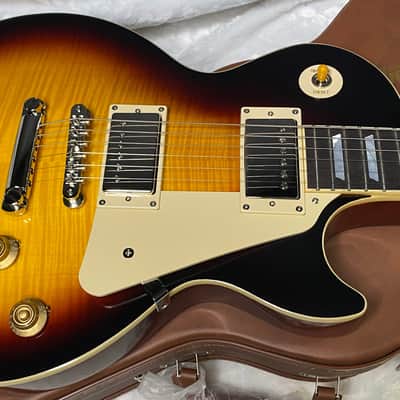 NEW ! Epiphone Inspired by Gibson 1959 Les Paul Standard Reissue Electric Guitar - Dark Burst - Flame Top - 10.1 lbs - Authorized Dealer - G07146 image 3