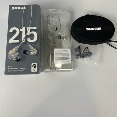 Shure SE215 Single Driver In-Ear Monitors, Clear image 1