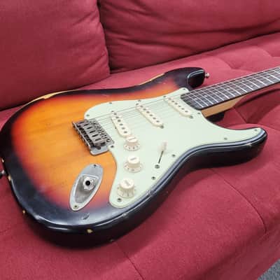 Mike Gee Kustoms Reliced S-Style 2012 - Three Color Sunburst image 10