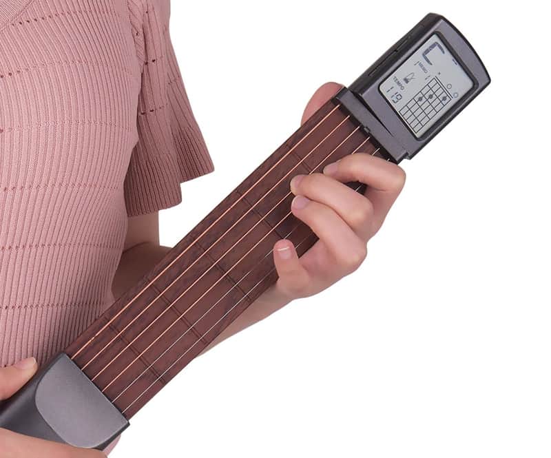 Digital 6 Frets Pocket Guitar Tool w/ Screen For Chords (Guitar Trainer) image 1