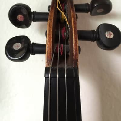 Early 1900's Vintage Gypsy Violin with Beautiful Inlay Detail image 7