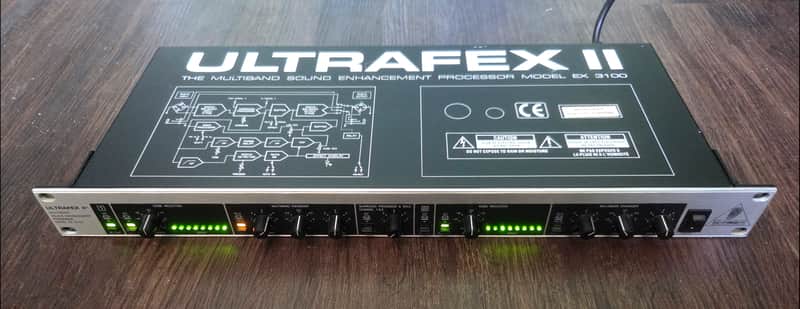 Behringer Ultrafex II EX3100 2-Channel Multiband Sound Enhancement Processor 1990s - Black / Silver image 1
