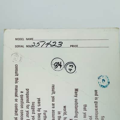 Fender Telecaster & Esquire Instruction Manual (CBS Era), Complete! 1966 image 4