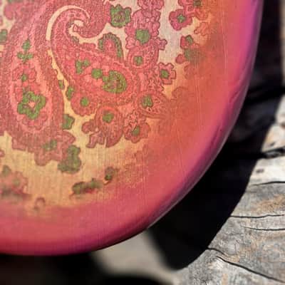 Pink Paisley Strat ST  Body, Aged, Relic , Nitro , Ash image 9