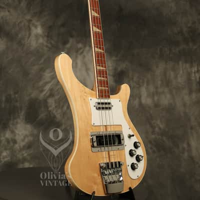 1973 Rickenbacker 4001 Bass Mapleglo w/original Toaster pickup FLAME MAPLE NECK! image 8