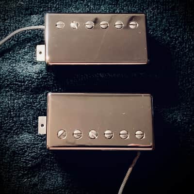 Gibson Burstbucker Pro Humbucker Set 2007 (Rhy and Lead) ‘Wound By PS’ - Nickel Covers image 1