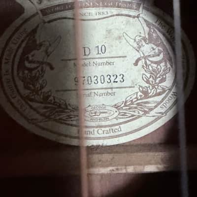 Washburn D-10 Dreadnought 1997 - Natural image 5