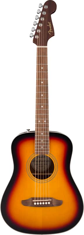 Fender California Standard Redondo Mini with Bag, Spruce Top, 3-Color Sunburst image 1