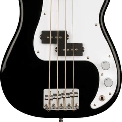 Squier Mini Precision Bass Short-Scale 4-String Bass Guitar, Laurel Fingerboard, Black image 1