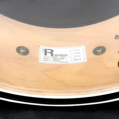 Canopus Type-R Maple Snare Drum 14x5.5 Gun Metal Metallic Lacquer - 2nd Line image 4
