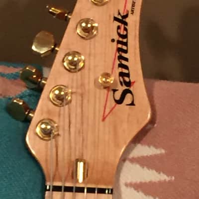 Samick Artist Series Thinline Hollow Telecaster copy TO-0345 1980's Natural Ash with Maple Neck and image 11