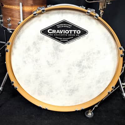 Craviotto Walnut with Cherry Inlay 4 Piece Shell Pack image 3