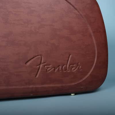 Fender Eyeglass Case Wood Case for Jazzmaster & Jaguar Brown Orange image 3