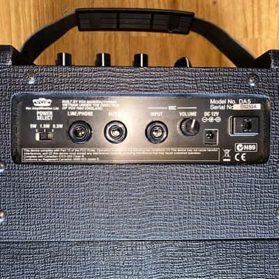 Rare Vox DA5 Portable Micro Amplifier Chrome Grille Battery Powered or Adapter! image 10
