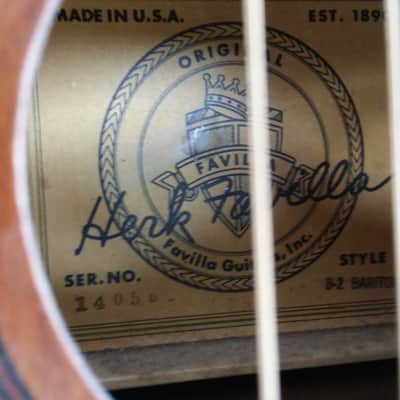 FAVILLA BARITONE UKE  Mahogany image 7