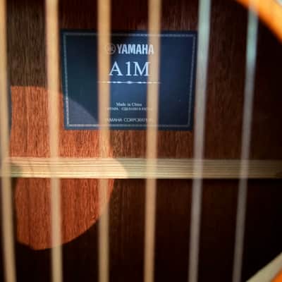 Yamaha A1M Dreadnought Acoustic-Electric with Cutaway 2010s - Natural image 5