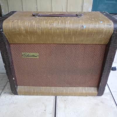 Silvertone Model 1333 12-Watt 1x12 Guitar Combo 1950s - 2-Tone Alligator Tweed image 1