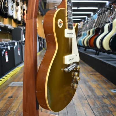 Gibson Custom 1954 Les Paul Goldtop Reissue Electric Guitar 2002 Double Gold VOS w/Hard Case image 2