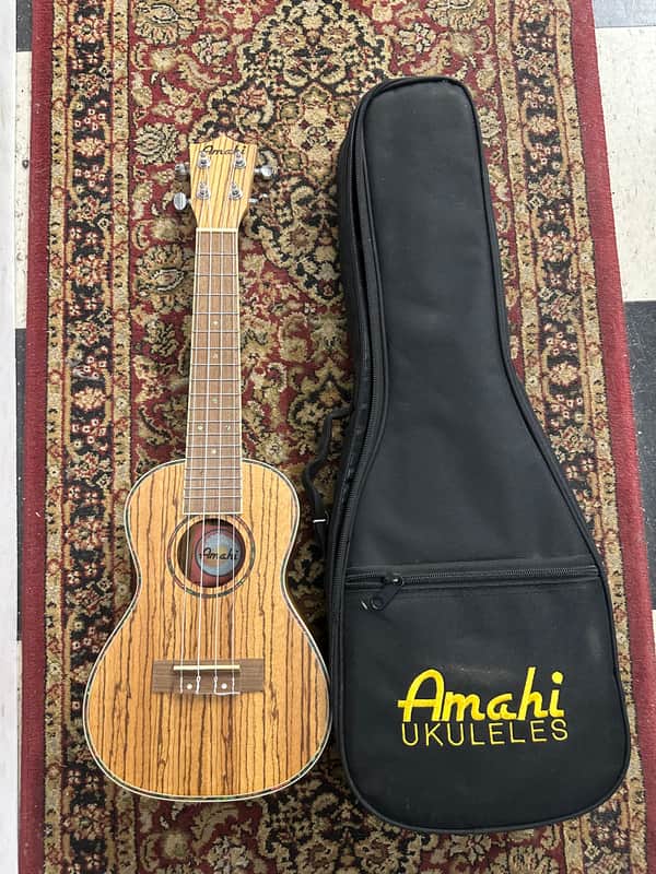 Amahi UK330C Classic Zebrawood Concert Ukulele 2010s - Natural image 1