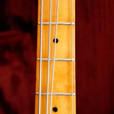 Aria T P-Bass Style Bass Guitar Vintage White Made In Japan Pre-Owned image 4