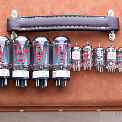 Two-Rock Traditional Clean 100/50 Tube Amp Head & 1x12 Cabinet, Tobacco Suede image 10