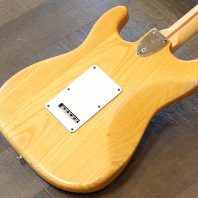 Vintage! 1975 Fender Stratocaster Electric Guitar Natural + Fender Case image 12