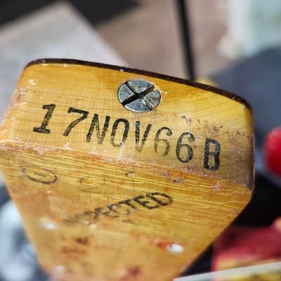 1966 Fender Mustang Bass- Dakota Red, good condition, w/ case image 14