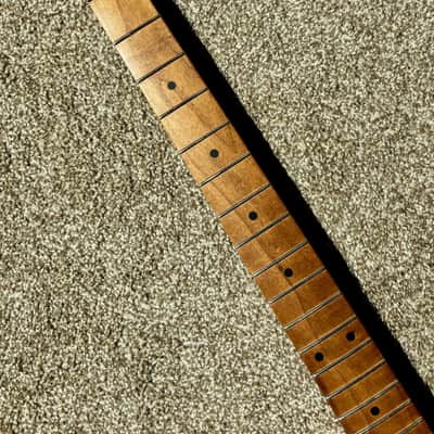 Guitar Mill Telecaster Neck 2026 - 1 pc Roasted Maple Aged Nitro + Gotoh Tuners & Bone Nut image 2