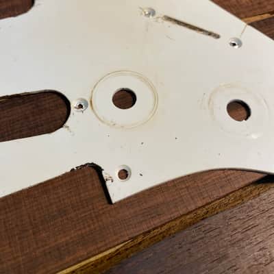 General Vintage Tone 1954 - 1957 Stratocaster pickguard old parchment aged Old parchment white image 2