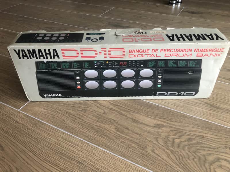 Yamaha DD-10 Digital Drum Bank Drumcomputer Vintage mint Black
