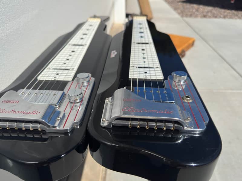 Gretsch 6148-L Console Double Neck Steel Guitar 1952 era - Black laquer image 1