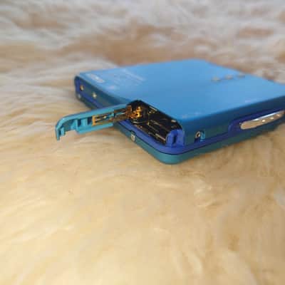 Panasonic Sj-Mj19-A Blue Md Player Mdlp walkman beautiful blue perfect working image 6