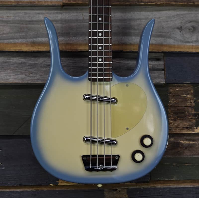 Danelectro Longhorn Bass 1990's - Blue Burst | Reverb Canada